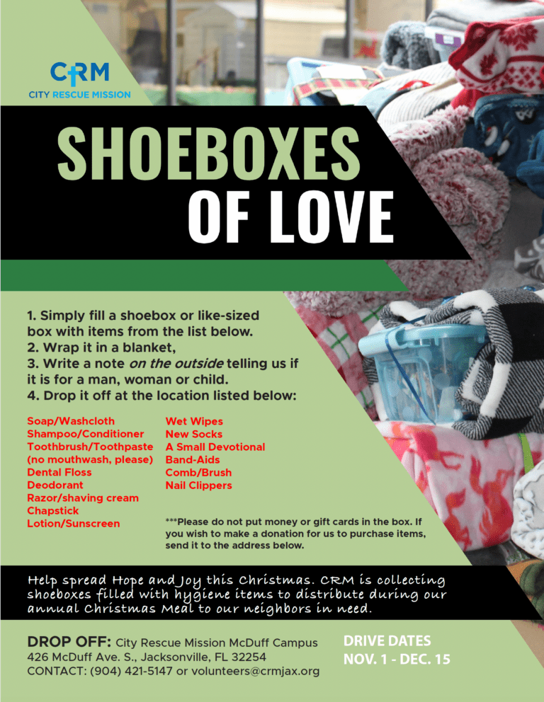 shoebox of love flyer 2023